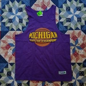 Vtg Discus Athletic Michigan Basketball Adult Tank